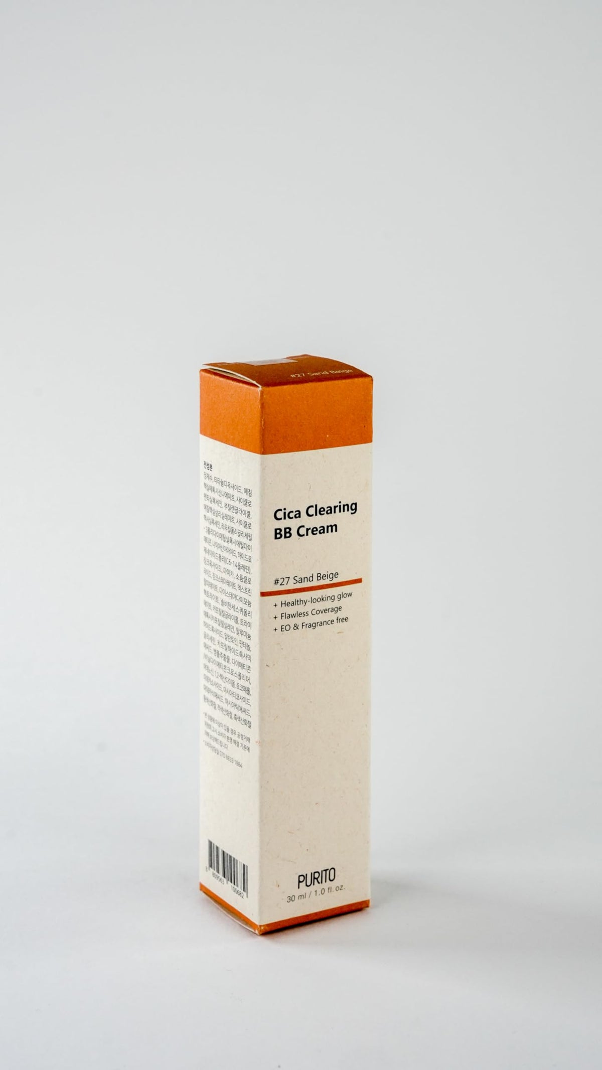 PURITO recycled box packaging emphasizing eco-friendly values