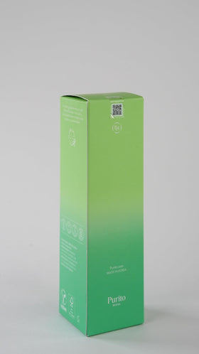 PURITO toner on bathroom vanity in routine setting conveying everyday calm