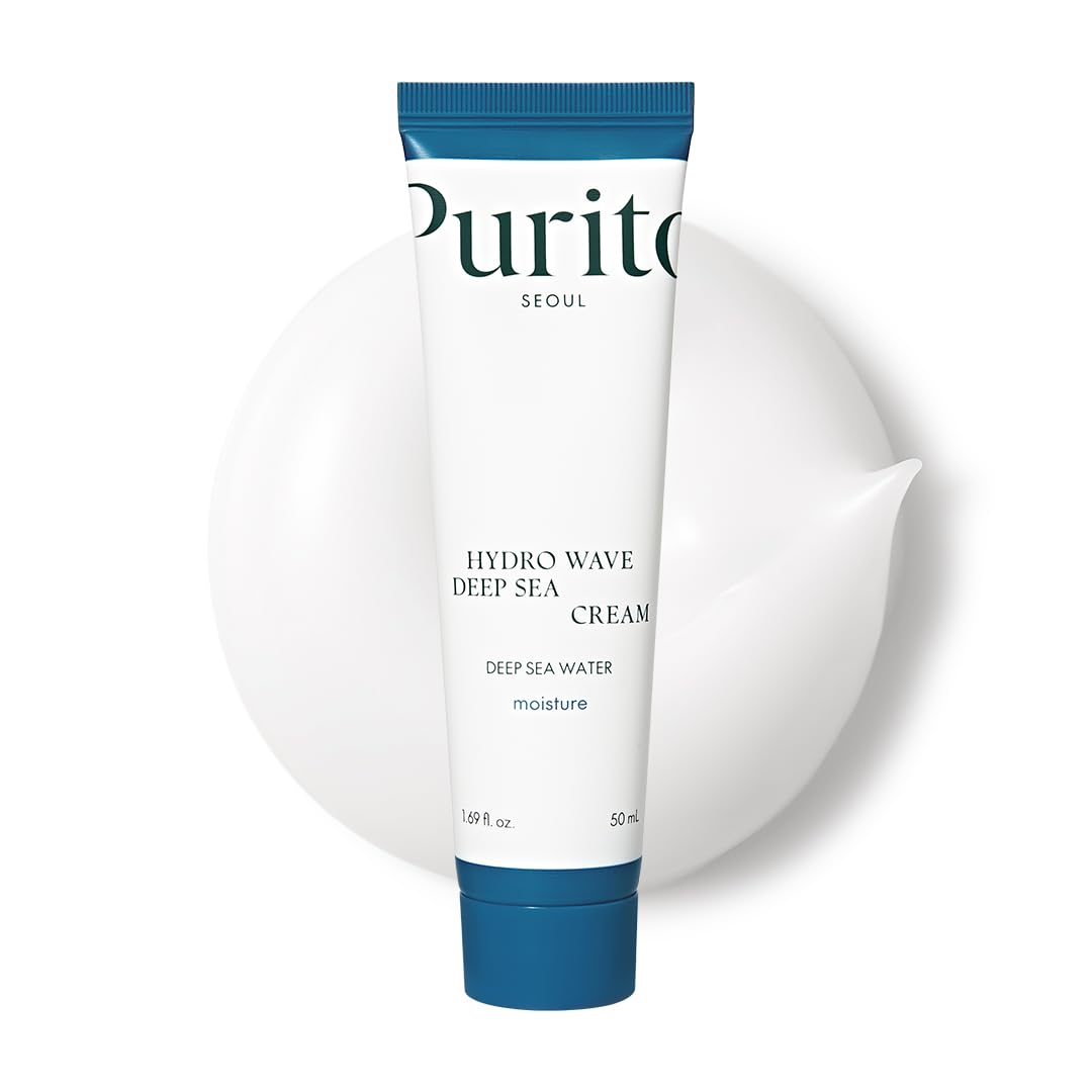 PURITO front jar showing label and compact 50ml size, clear hydration benefit