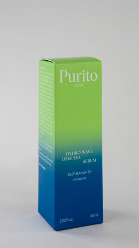 PURITO serum placed with moisturizer and sunscreen for layering benefit
