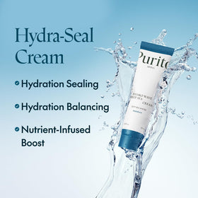 Close-up of deep sea water source imagery, PURITO mineral-rich hydration emphasis