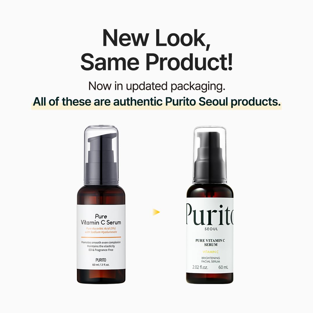 PURITO dropper releasing clear serum emphasizing lightweight texture and absorption