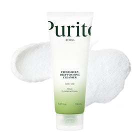 PURITO front packaging showing pump and brand clarity benefits gentle dispensing