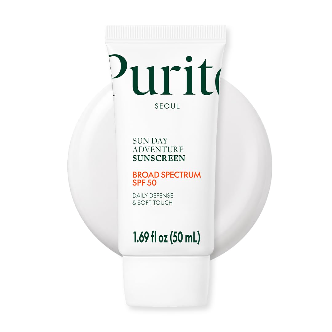 PURITO front tube shot showing clean design and SPF 50 protection