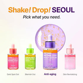PURITO nighttime vanity scene showing serum integrated into routine benefit