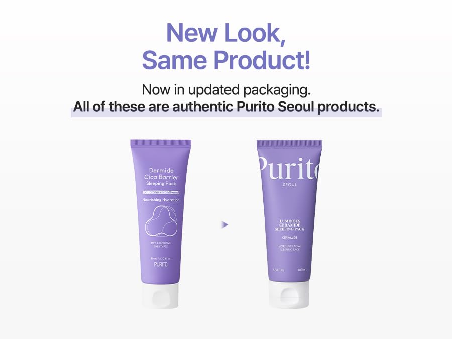 PURITO sleeping pack on bathroom counter suggesting evening skincare ritual