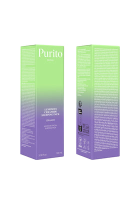 PURITO jar beside a 100ml scale for clear size and travel-friendly benefit