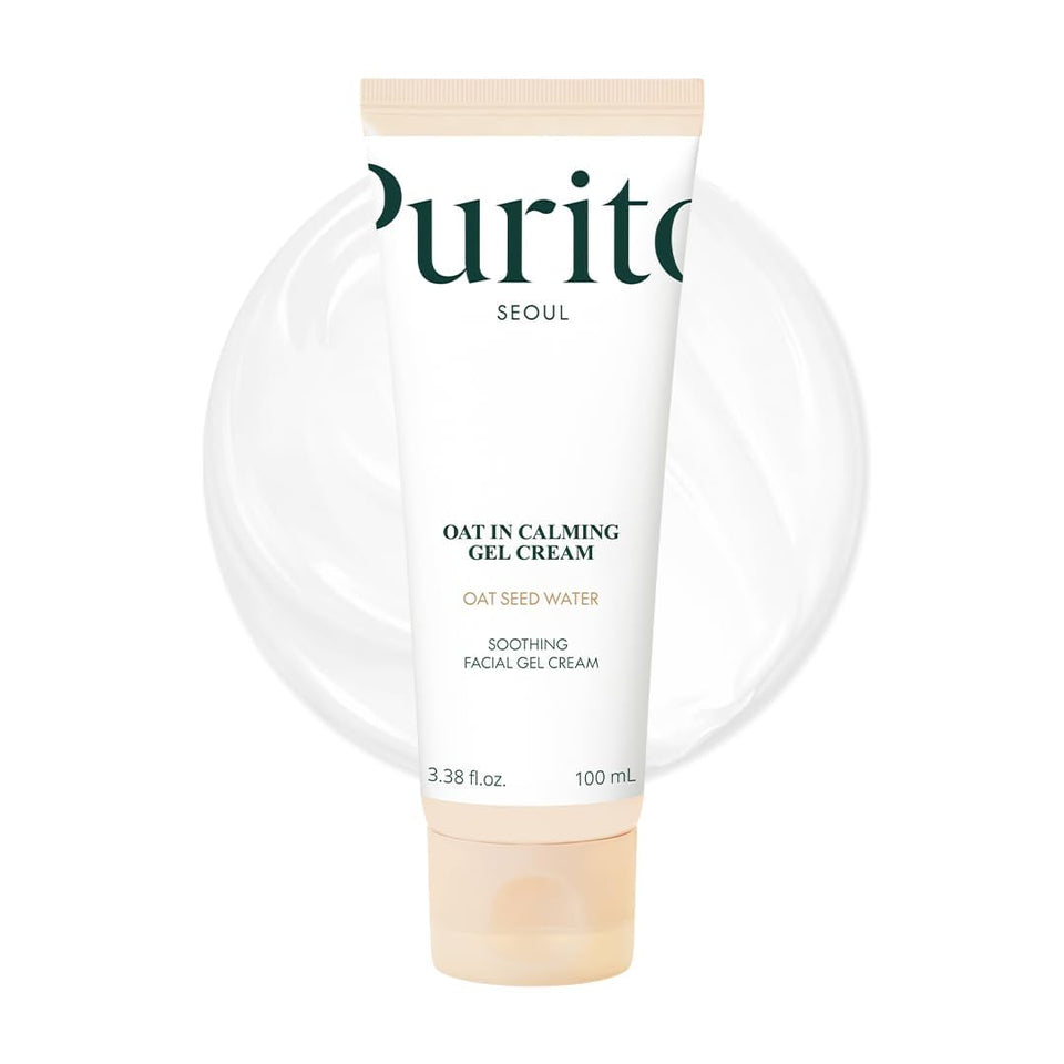 PURITO front packaging showing gel cream jar and clean design benefit: easy identification