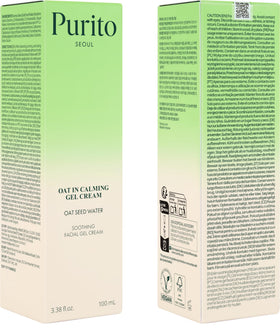 PURITO nighttime setup showing gel layers sealed with oil for extra hydration benefit