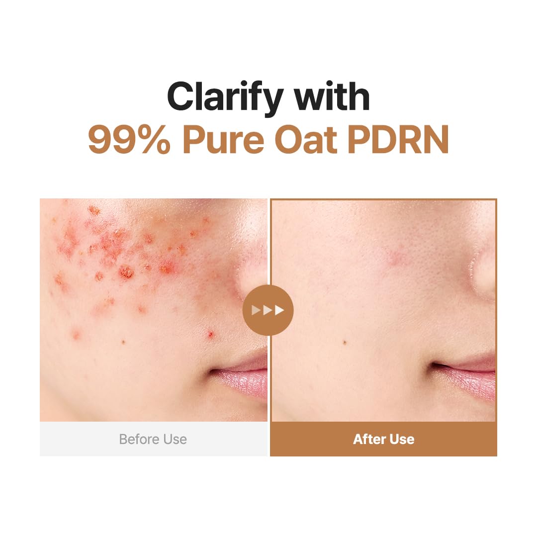 PURITO label close-up highlighting oat PDRN and ingredient transparency benefit