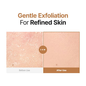 PURITO toner pouring from bottle illustrating easy dispensing and gentle exfoliation benefit