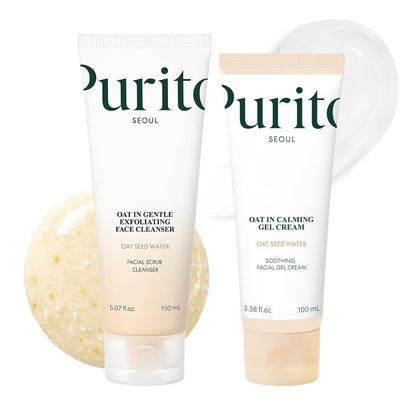 PURITO front packaging shot showing calm duo and clear labeling benefit of complete routine