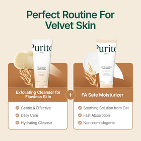 PURITO oat gel cream texture close-up demonstrating lightweight hydration benefit