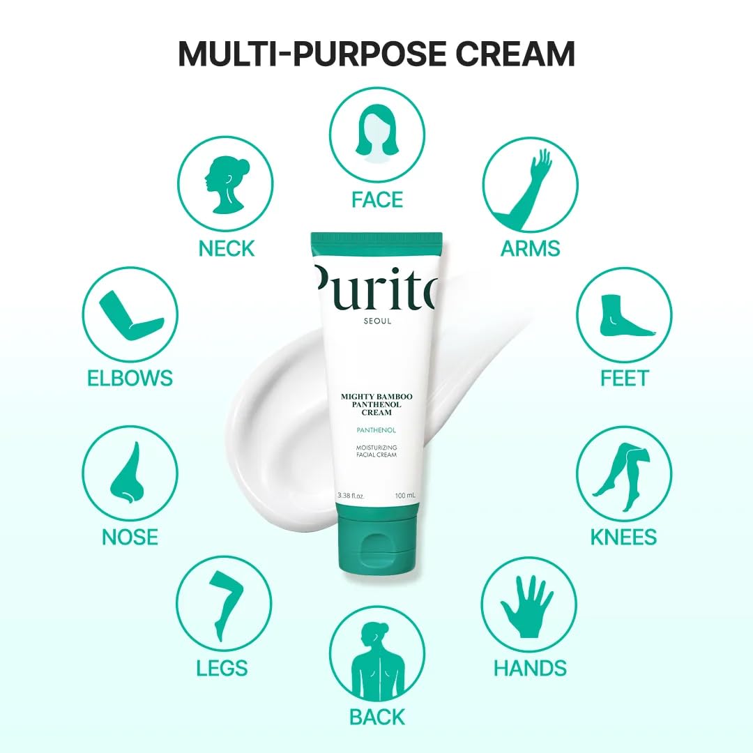 PURITO ingredient spotlight on panthenol and niacinamide for soothing