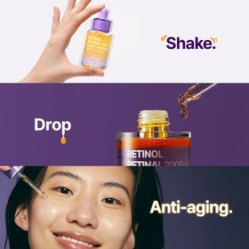 PURITO before and after skin texture image showing improved smoothness benefit