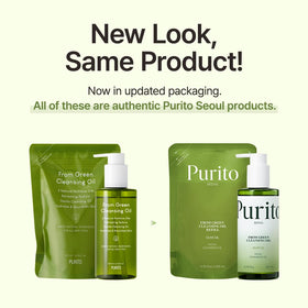 PURITO oil texture close-up highlighting lightweight botanical oils that dissolve makeup