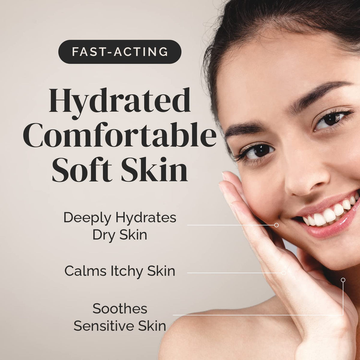 Puriya cream applied on hand demonstrating fast absorption and hydration