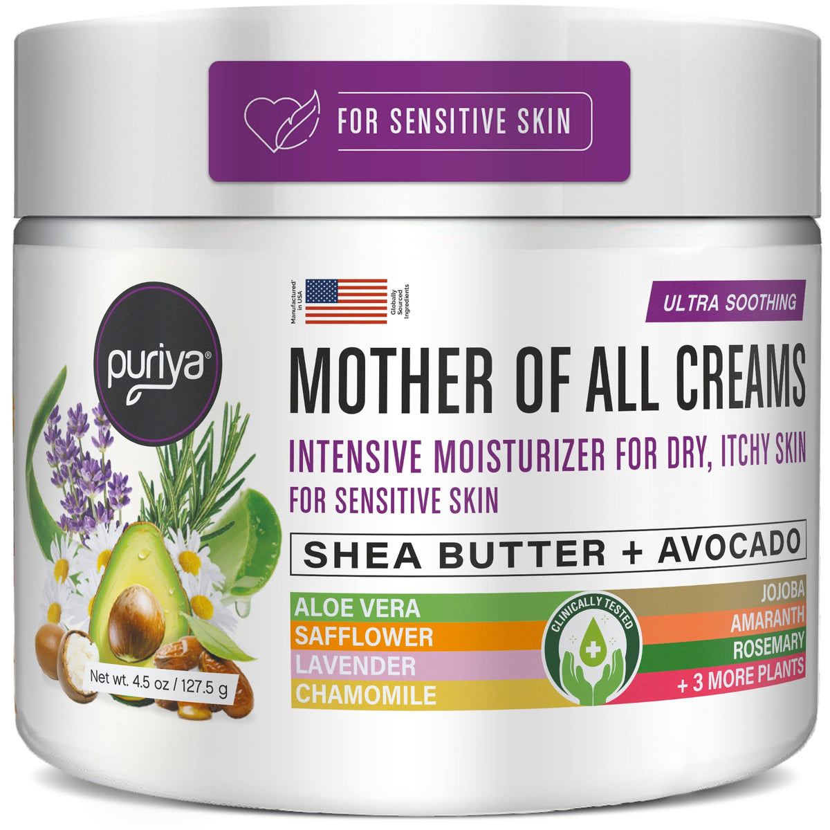 Puriya front jar showing packaging and clear product identity for trust