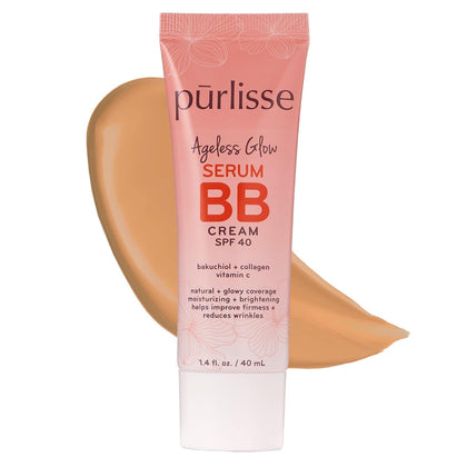 pūrlisse front packaging shows BB cream tube and shade labeling for quick selection