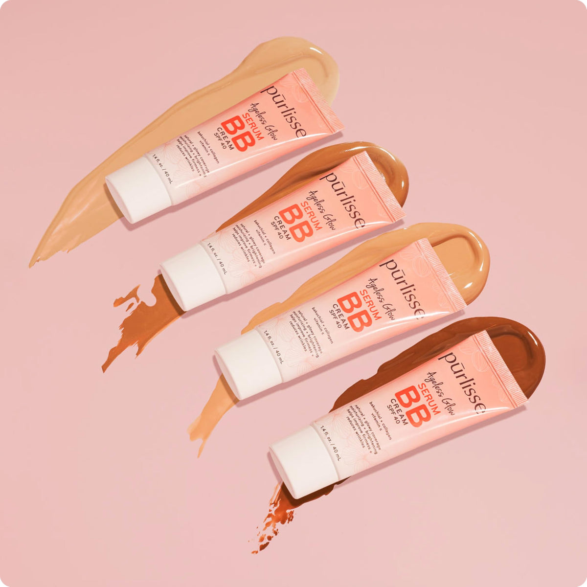 pūrlisse paired with Silk Glow BB Base Primer to show layering benefits