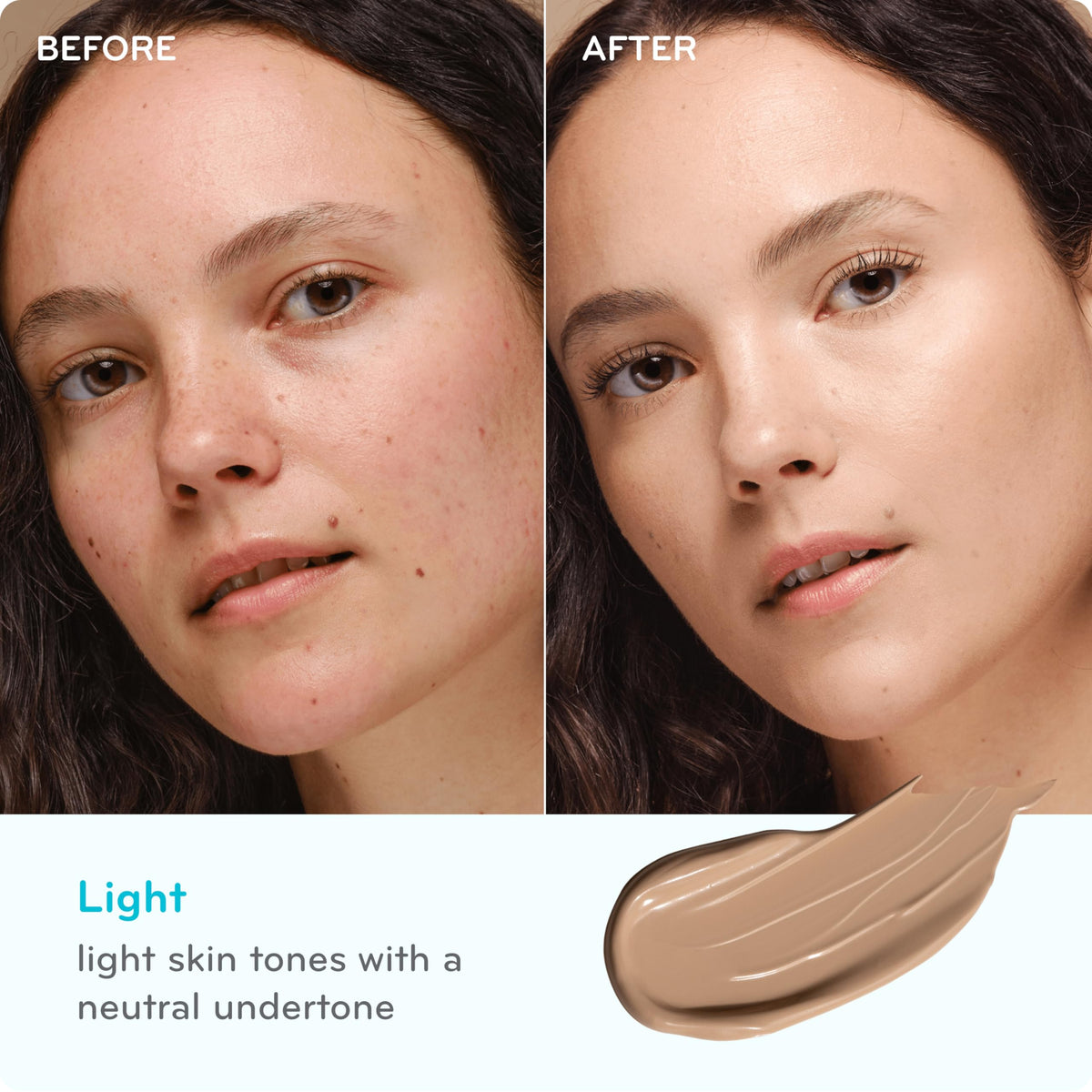 pūrlisse Perfect Glow BB Cream blended with fingertips for a natural seamless result