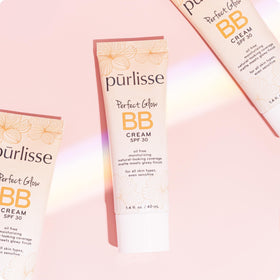 pūrlisse BB cream ingredients label highlighting goji and hawthorn