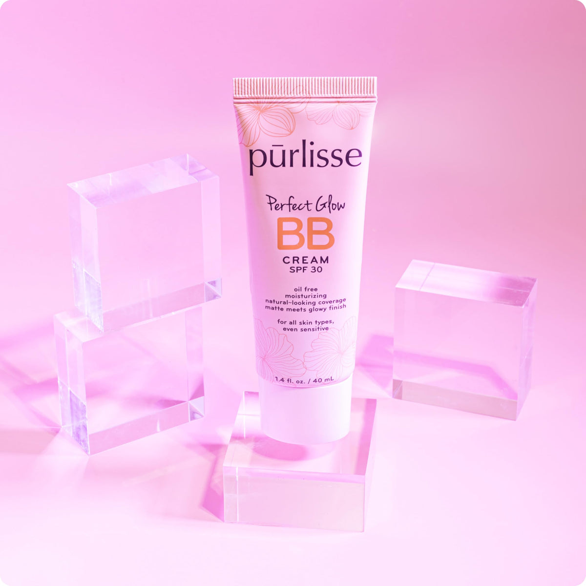 pūrlisse SPF30 label detail showing sun protection and skincare benefit