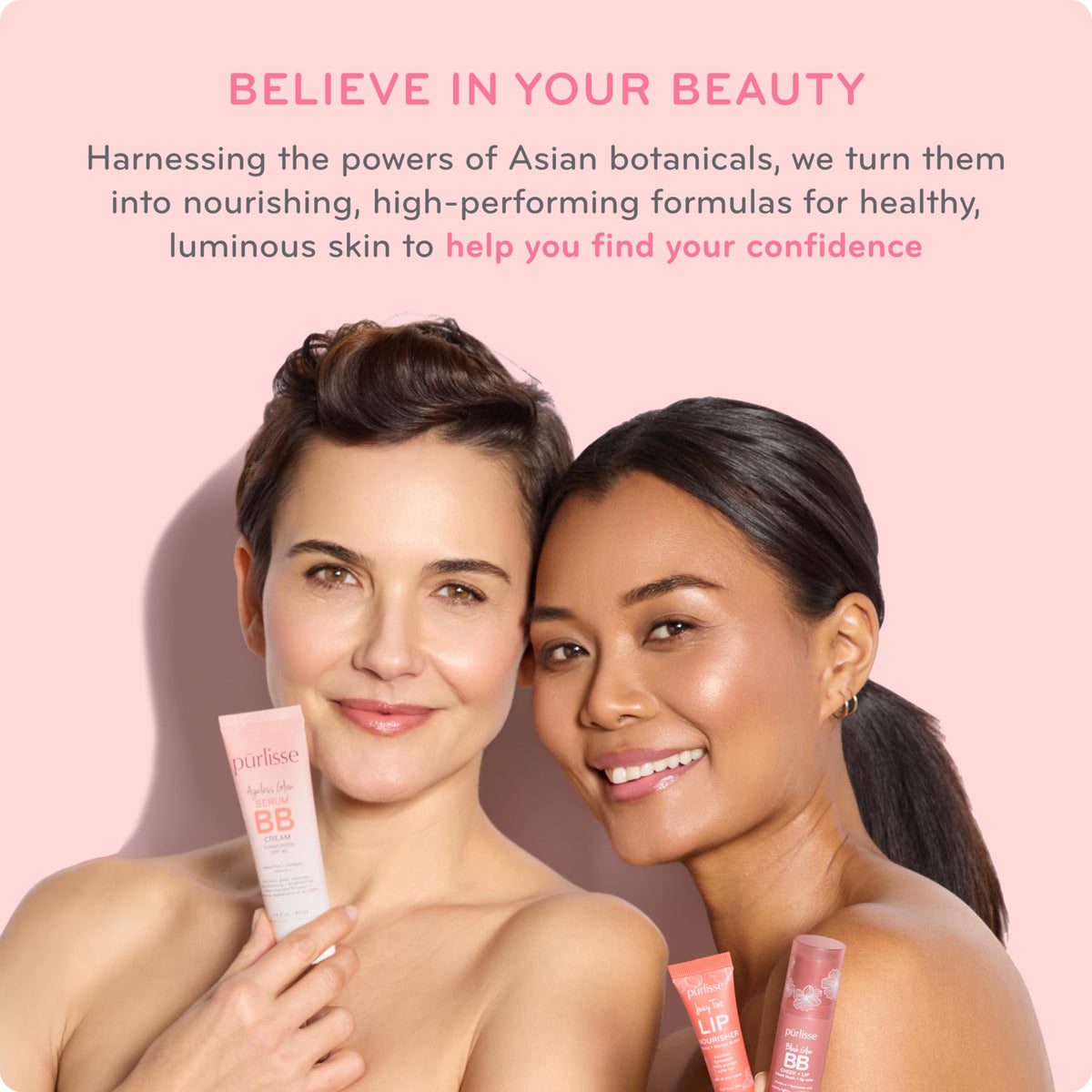pūrlisse product on bathroom vanity styled for everyday skincare routine appeal