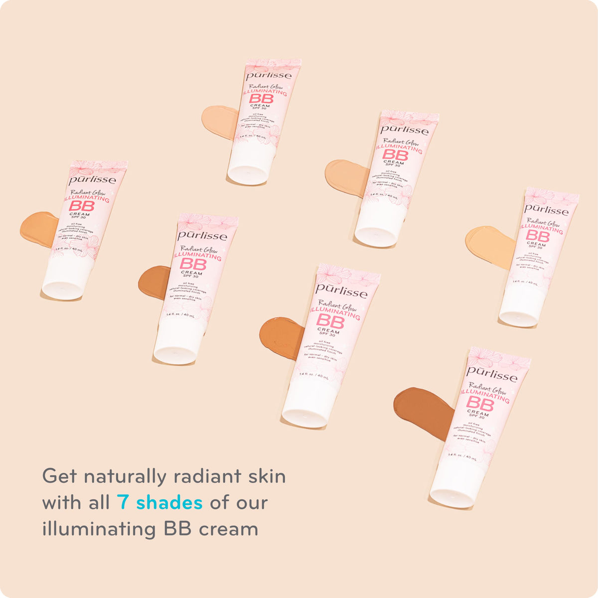 pūrlisse swatch on arm showing shade and luminous finish for true-to-skin tone