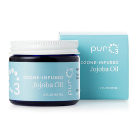 PurO3 applying jojoba oil to face for smooth hydration