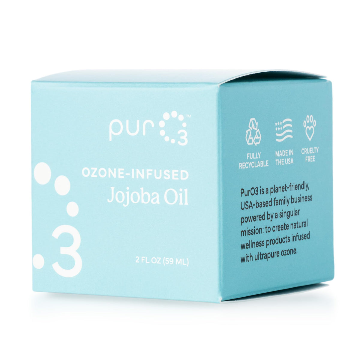 PurO3 warming salve on fingers demonstrating fast absorption