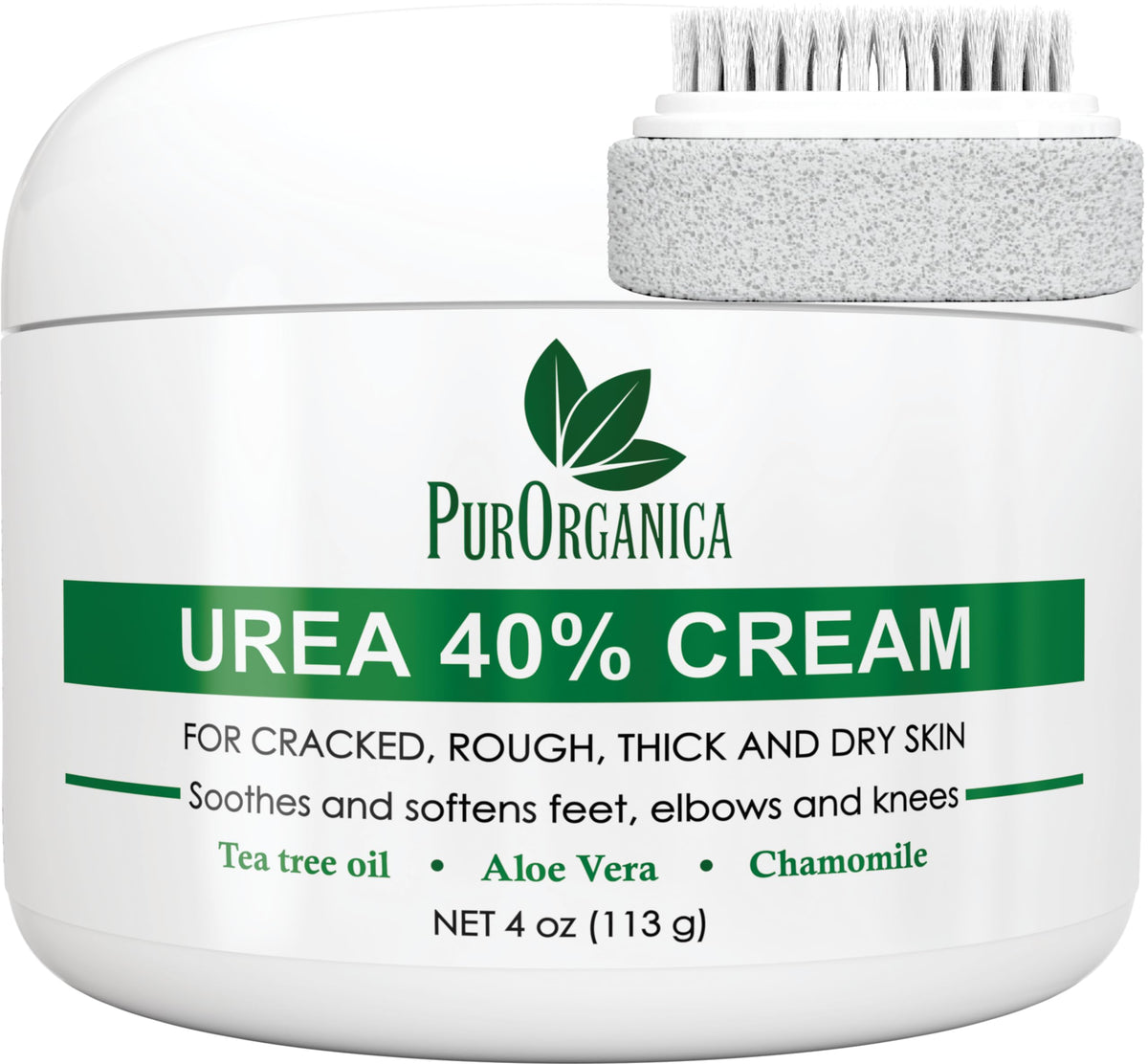 PurOrganica tube front view showing product name and benefit