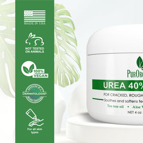 PurOrganica cream texture close-up showing rich consistency and absorption