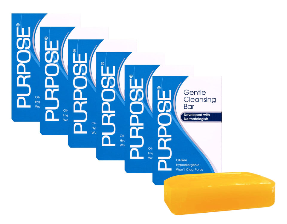 Purpose cleansing bar front packaging showing clean design and benefits
