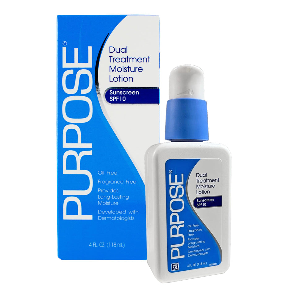 Purpose front packaging showing product and benefits for gentle daily care