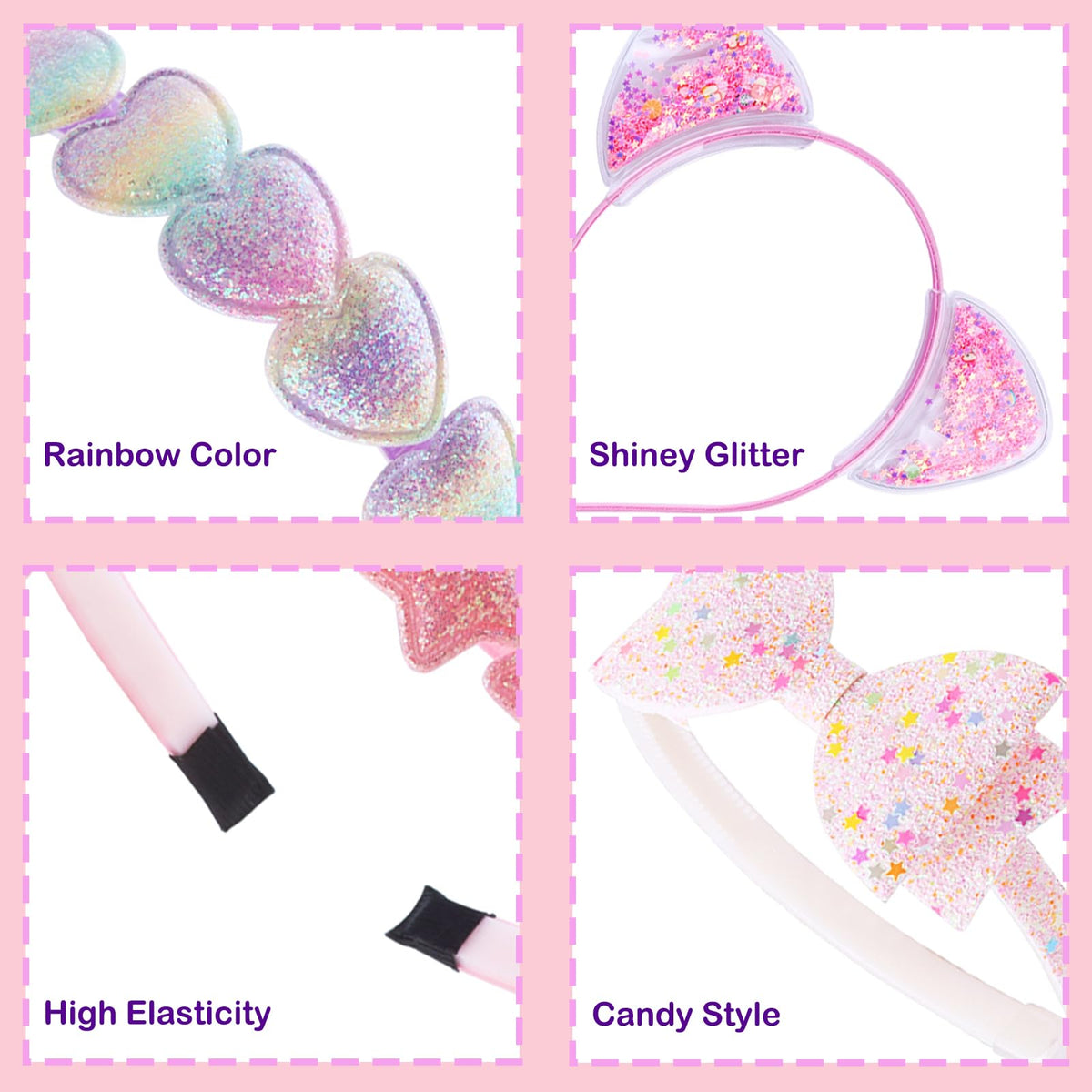 PUSABAOWO cat ears headband worn by toddler demonstrating playful style