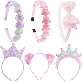 PUSABAOWO front packaging showing six headband designs and variety benefit