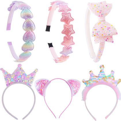 PUSABAOWO front packaging showing six headband designs and variety benefit