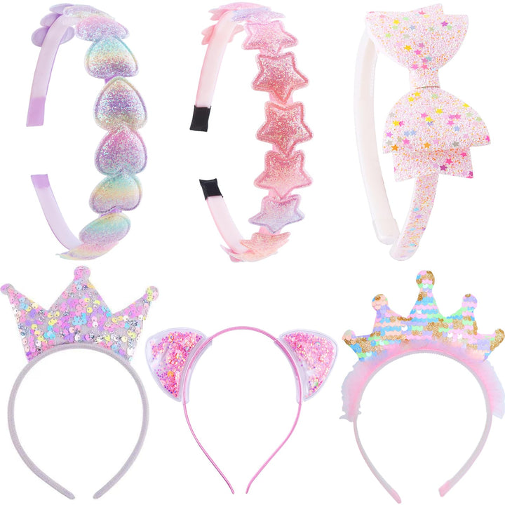 PUSABAOWO front packaging showing six headband designs and variety benefit