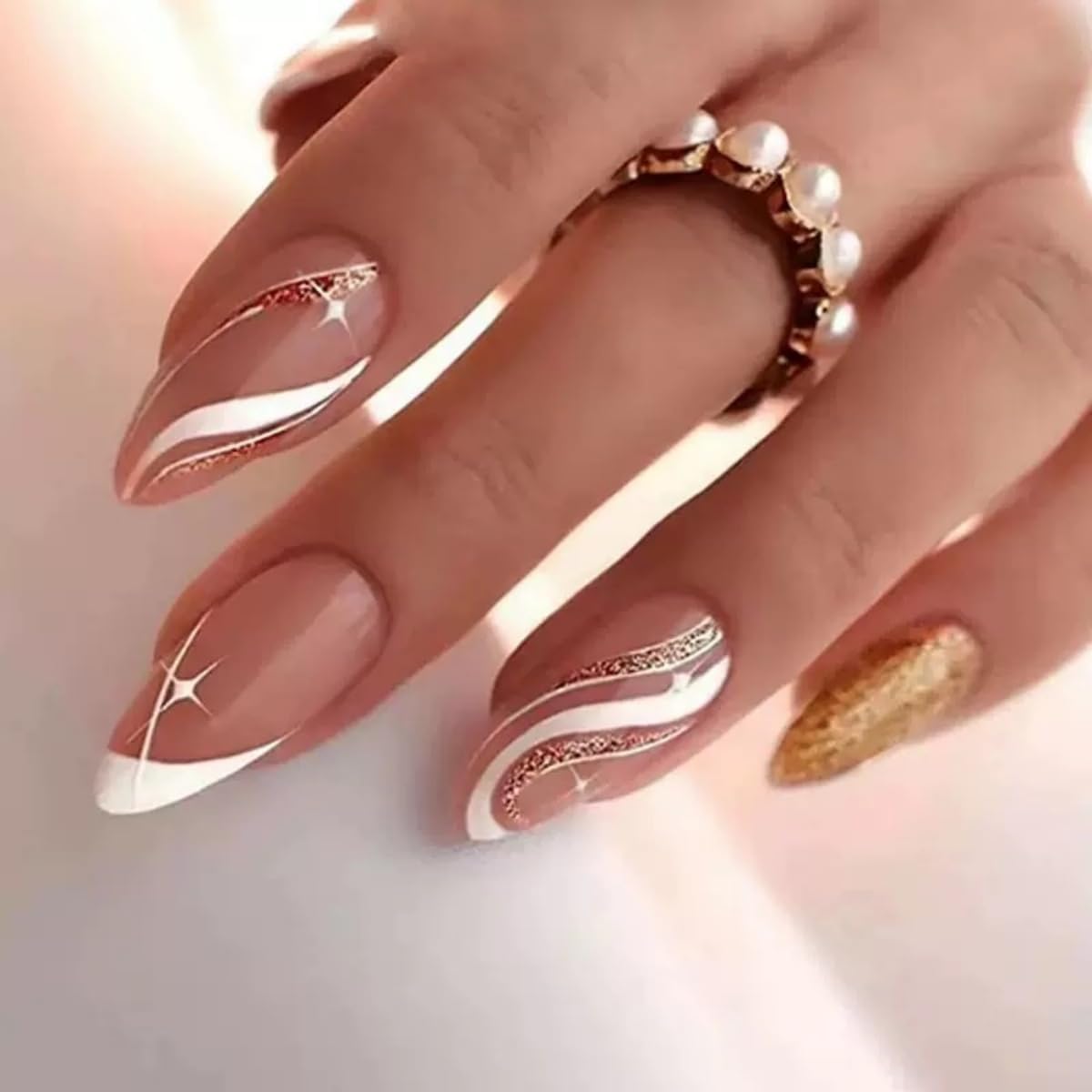 Puyokinm close-up of glossy ABS nail texture highlighting durable finish