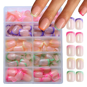 Puyokinm front packaging showing 12-color French tip variety and glossy finish