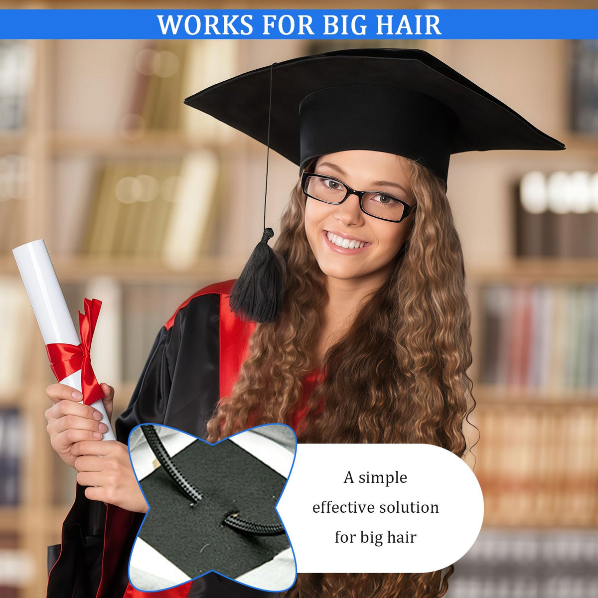 Pvoiue insert installed inside mortarboard showing stability benefit