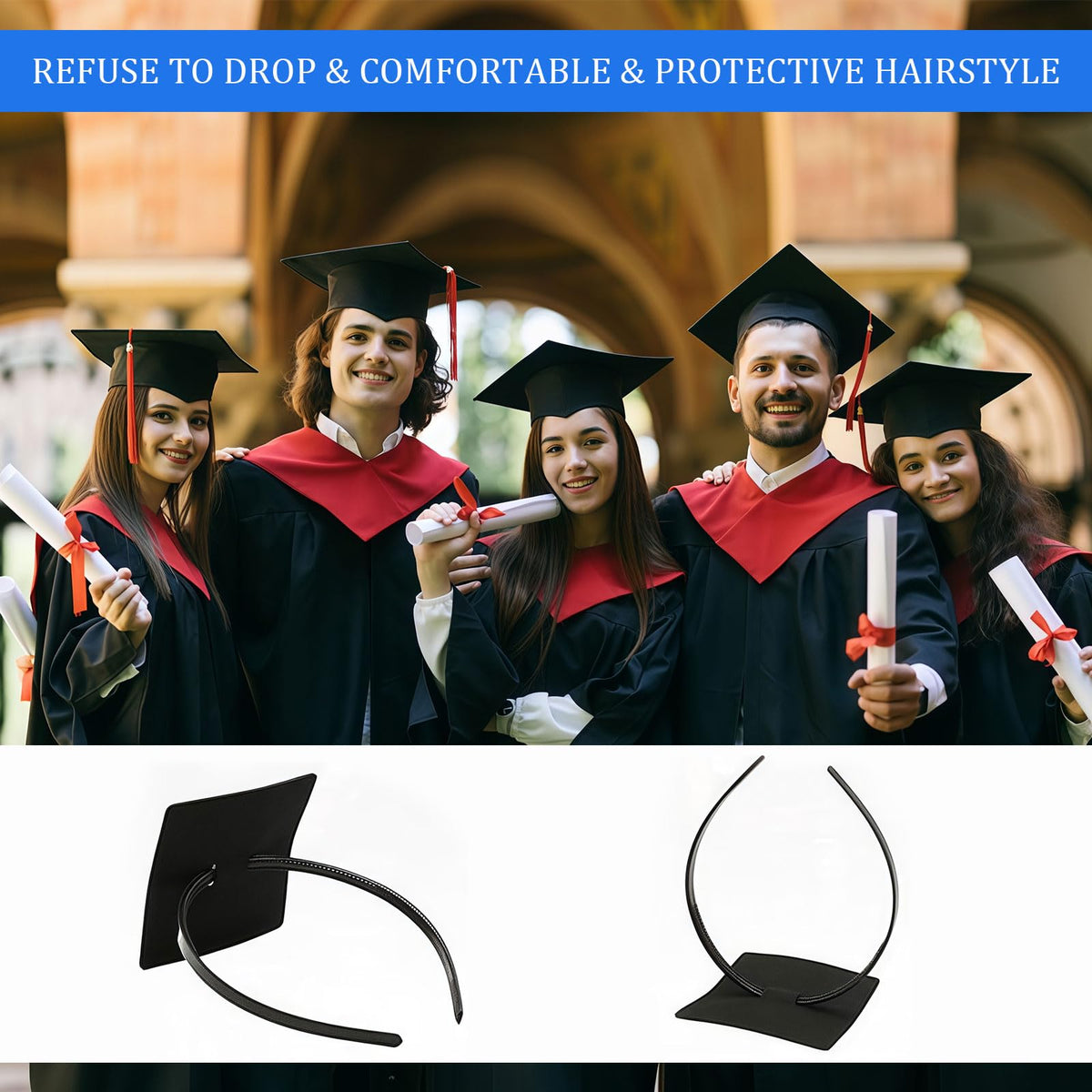 Pvoiue lifestyle graduation photo showing polished look and confidence benefit