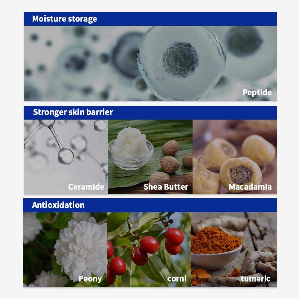 Pyunkang Yul ingredient label illustrating ceramide and copper tripeptide benefits