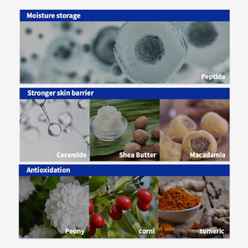 Pyunkang Yul ingredient label illustrating ceramide and copper tripeptide benefits