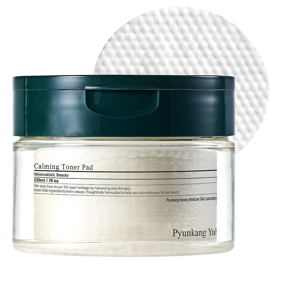 Pyunkang Yul front pouch showing 70 pads and compact packaging benefit