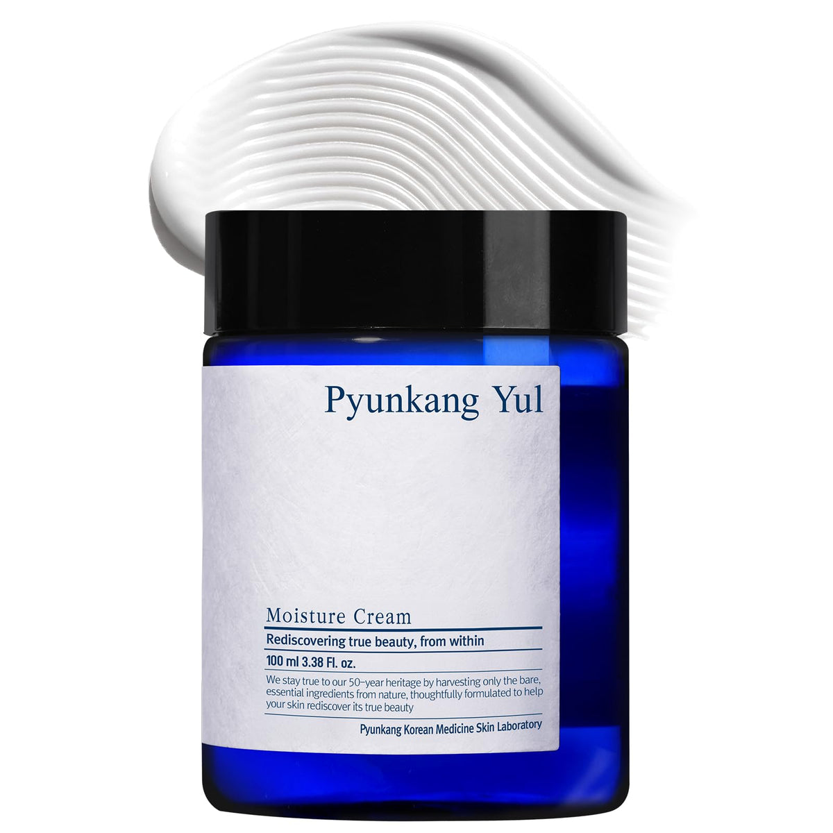 Pyunkang Yul jar front view showing packaging and moisturizing benefit
