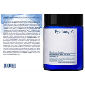 Pyunkang Yul cream styled on bathroom shelf for everyday routine