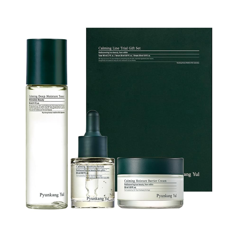 Pyunkang Yul calming set front packaging showing all three items and gift-ready presentation