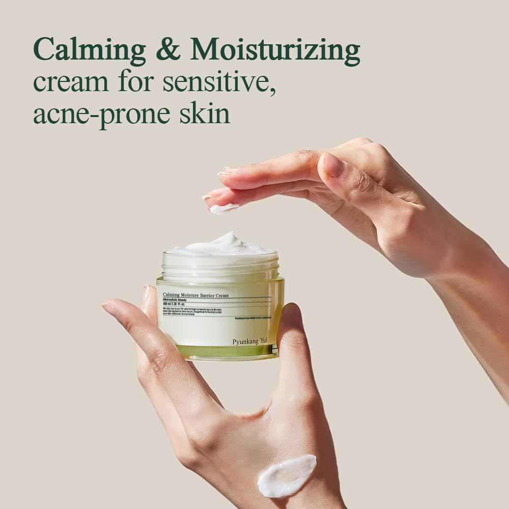 Pyunkang Yul cream texture close-up highlighting silky hydration and non-greasy feel